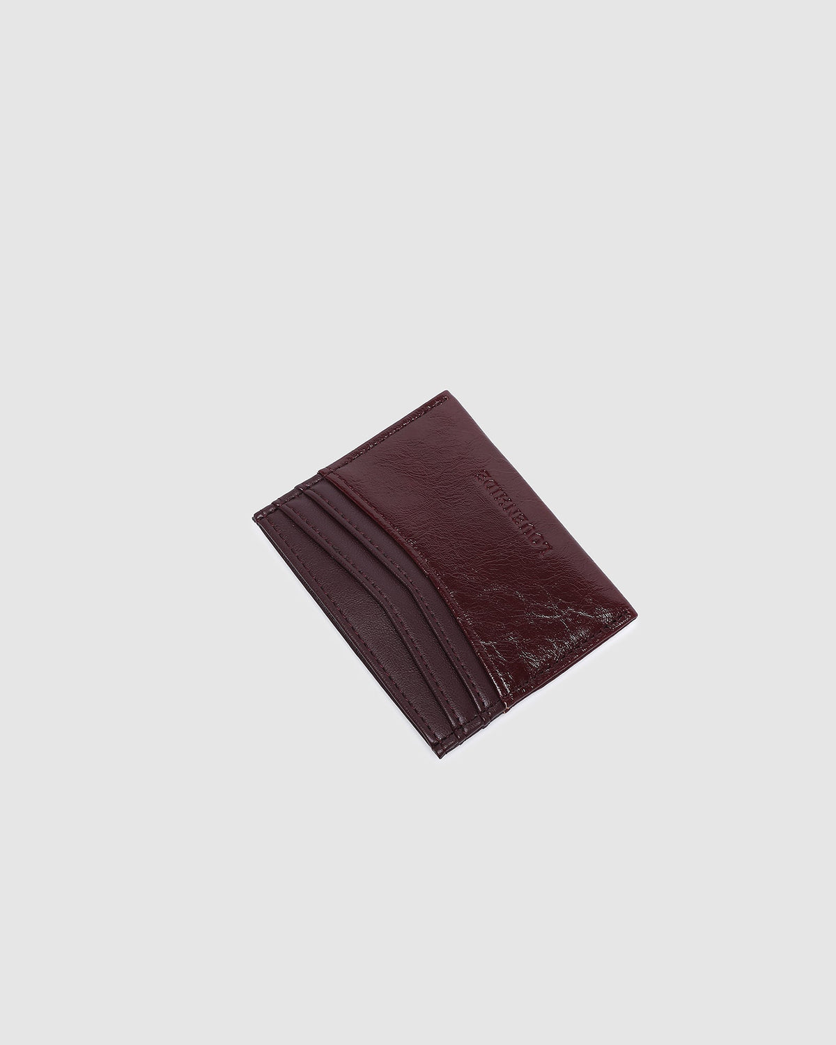 LOUENHIDE_ADA CARDHOLDER BURGUNDY PATENT _ ADA CARDHOLDER BURGUNDY PATENT _ Ebony Boutique NZ