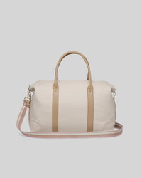 LOUENHIDE_ALEXIS STRIPE WEEKENDER BAG VANILLA _ ALEXIS STRIPE WEEKENDER BAG VANILLA _ Ebony Boutique NZ