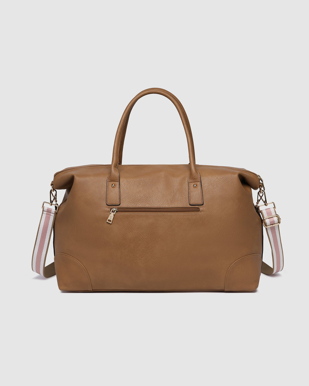 LOUENHIDE_ALEXIS WEEKENDER TRAVEL BAG CAMEL STRIPE STRAP _ ALEXIS WEEKENDER TRAVEL BAG CAMEL STRIPE STRAP _ Ebony Boutique NZ