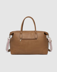 LOUENHIDE_ALEXIS WEEKENDER TRAVEL BAG CAMEL STRIPE STRAP _ ALEXIS WEEKENDER TRAVEL BAG CAMEL STRIPE STRAP _ Ebony Boutique NZ
