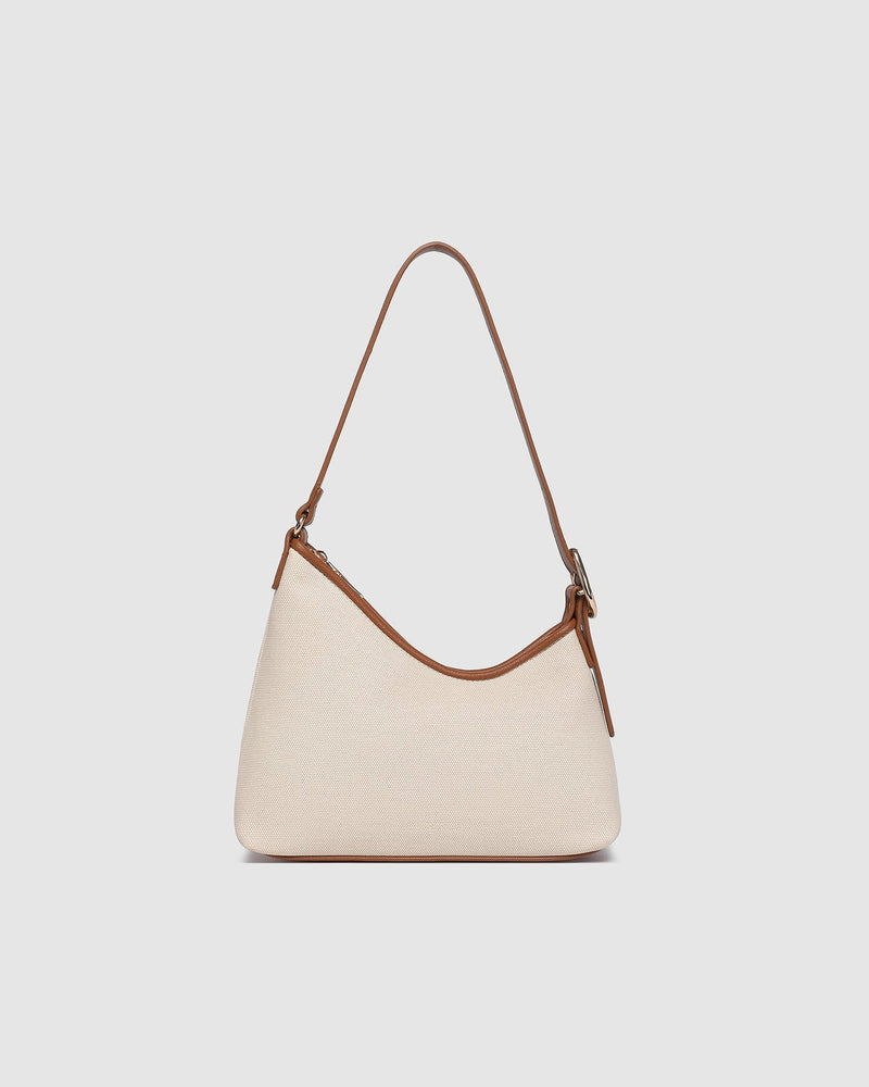 LOUENHIDE_AMELIA SHOULDER BAG CANVAS TAN _ AMELIA SHOULDER BAG CANVAS TAN _ Ebony Boutique NZ