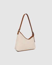 LOUENHIDE_AMELIA SHOULDER BAG CANVAS TAN _ AMELIA SHOULDER BAG CANVAS TAN _ Ebony Boutique NZ