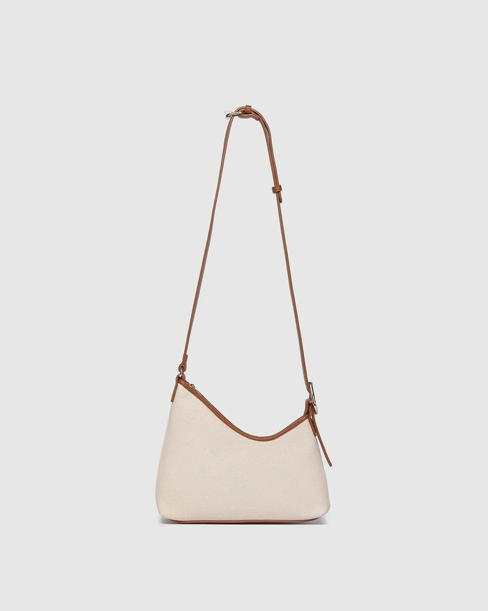 LOUENHIDE_AMELIA SHOULDER BAG CANVAS TAN _ AMELIA SHOULDER BAG CANVAS TAN _ Ebony Boutique NZ