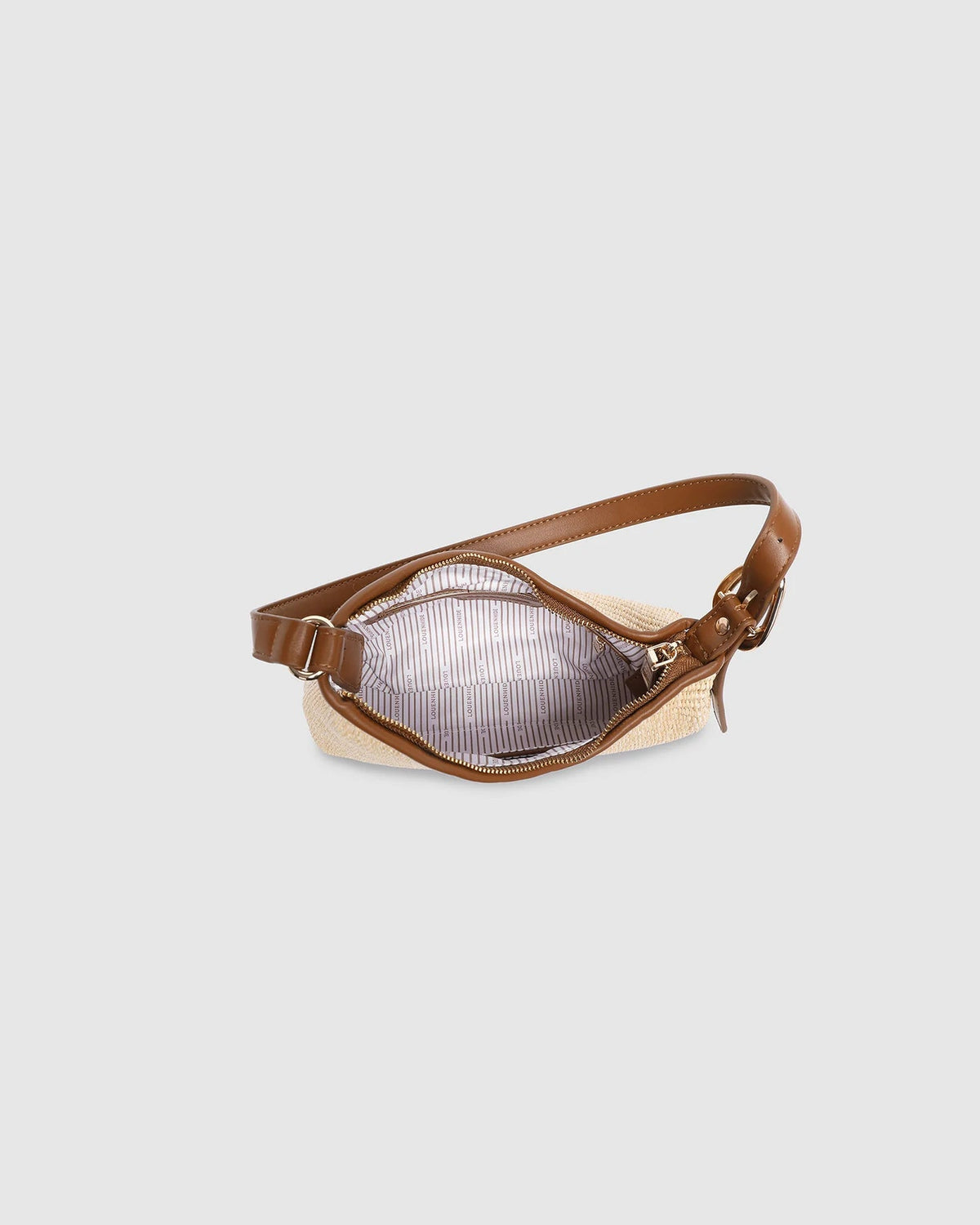 LOUENHIDE_AMELIA SHOULDER BAG RAFFIA TAN _ AMELIA SHOULDER BAG RAFFIA TAN _ Ebony Boutique NZ