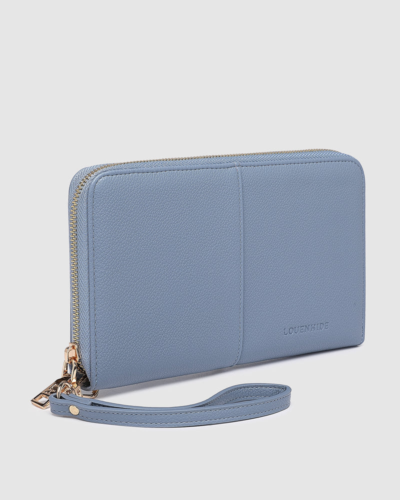 LOUENHIDE_ARABELLA TRAVEL WALLET CLOUDY BLUE _ ARABELLA TRAVEL WALLET CLOUDY BLUE _ Ebony Boutique NZ