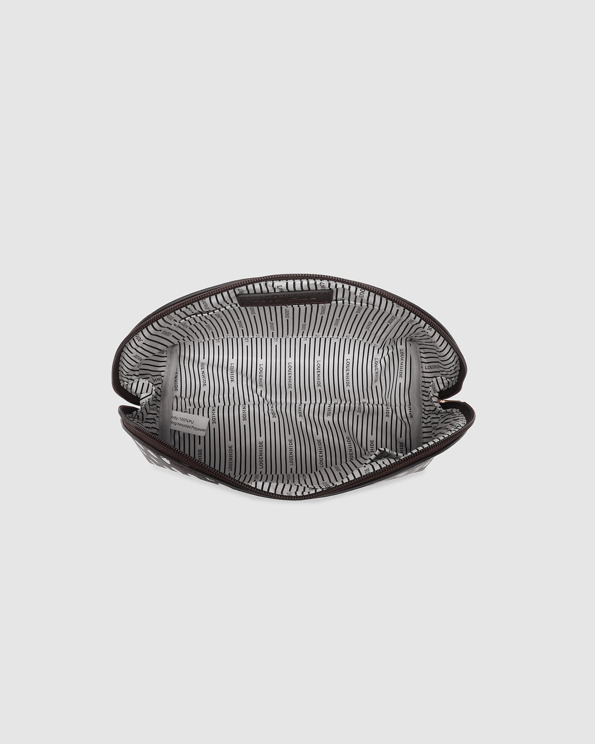 LOUENHIDE_BABY NANCY COSMETIC BAG RAINDROP CHOCOLATE _ BABY NANCY COSMETIC BAG RAINDROP CHOCOLATE _ Ebony Boutique NZ