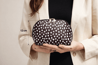 LOUENHIDE_BABY NANCY COSMETIC BAG RAINDROP CHOCOLATE _ BABY NANCY COSMETIC BAG RAINDROP CHOCOLATE _ Ebony Boutique NZ