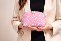 LOUENHIDE_BABY NANCY COSMETIC BAG RAINDROP PINK _ BABY NANCY COSMETIC BAG RAINDROP PINK _ Ebony Boutique NZ
