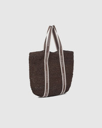 LOUENHIDE_BALI BEACH BAG CHOCOLATE _ BALI BEACH BAG CHOCOLATE _ Ebony Boutique NZ