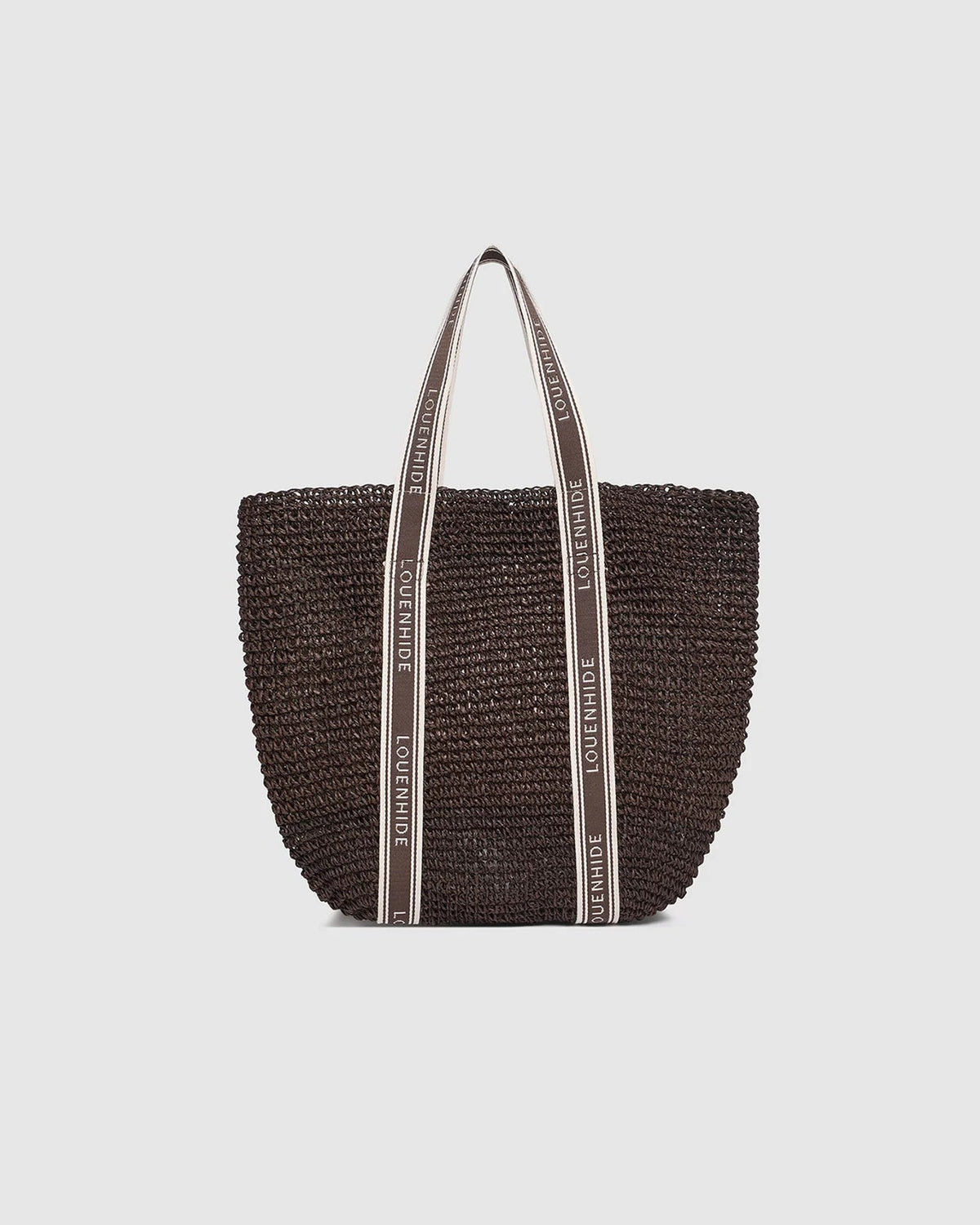 LOUENHIDE_BALI BEACH BAG CHOCOLATE _ BALI BEACH BAG CHOCOLATE _ Ebony Boutique NZ