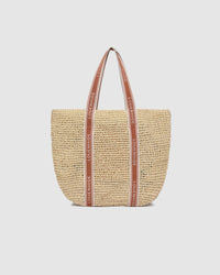 LOUENHIDE_BALI BEACH BAG NATURAL TAN _ BALI BEACH BAG NATURAL TAN _ Ebony Boutique NZ
