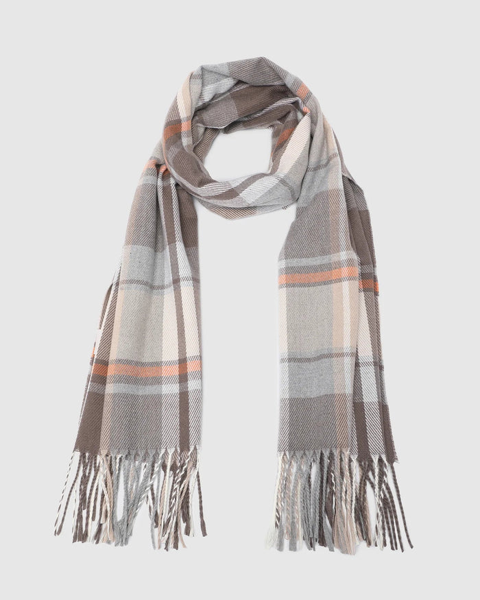 LOUENHIDE_BALMORAL SCARF TAUPE _ BALMORAL SCARF TAUPE _ Ebony Boutique NZ