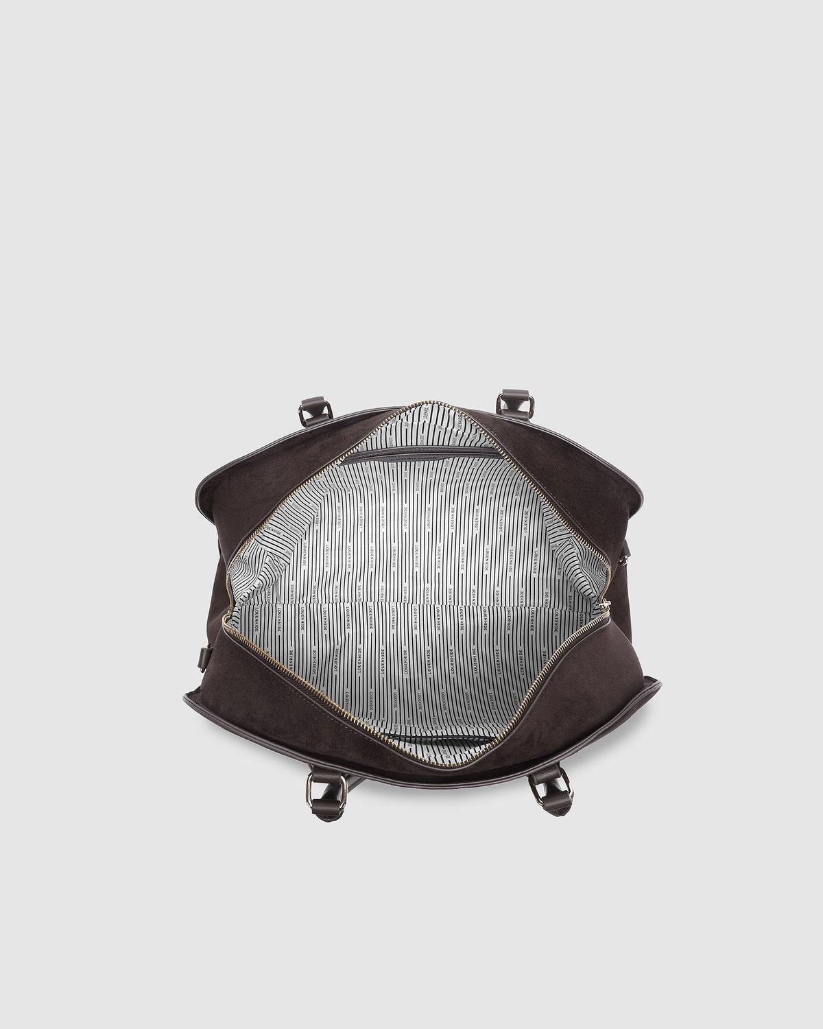 LOUENHIDE_BLAIRE TOTE BAG CHOCOLATE SUEDETTE _ BLAIRE TOTE BAG CHOCOLATE SUEDETTE _ Ebony Boutique NZ