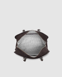 LOUENHIDE_BLAIRE TOTE BAG CHOCOLATE SUEDETTE _ BLAIRE TOTE BAG CHOCOLATE SUEDETTE _ Ebony Boutique NZ