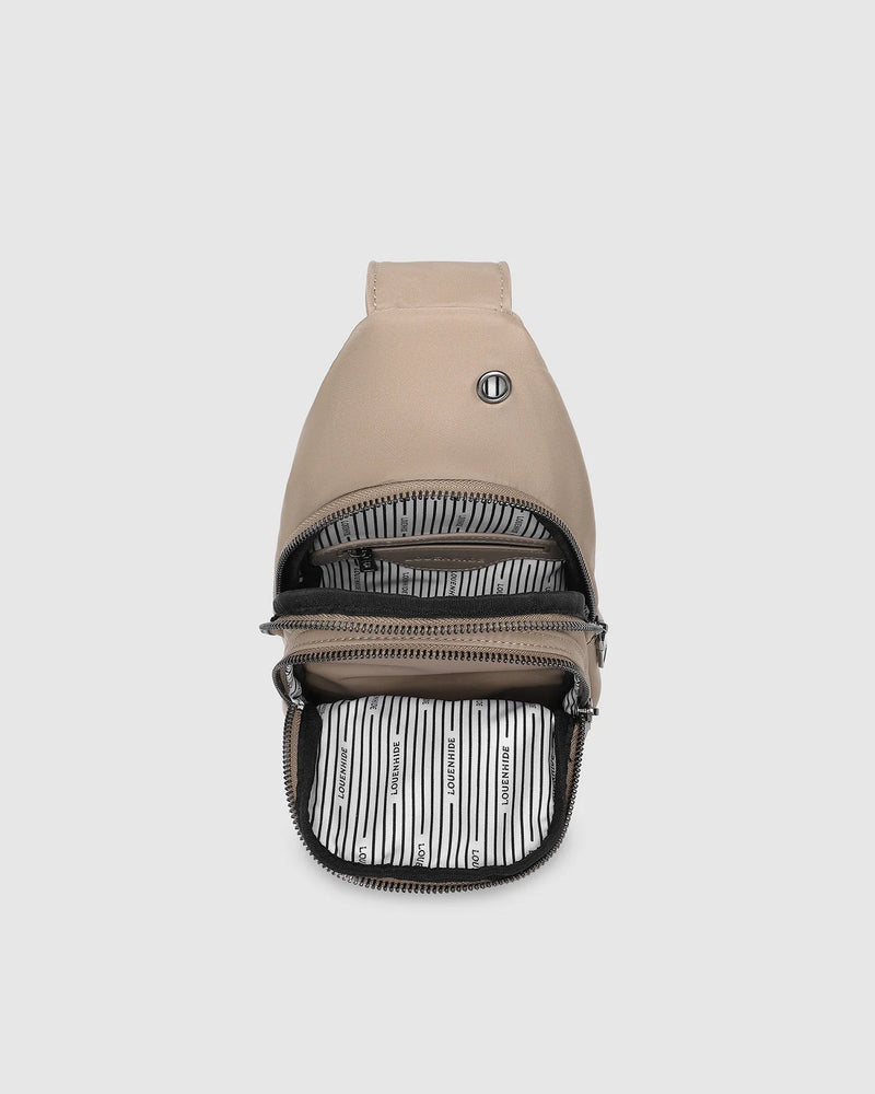 LOUENHIDE_BOYD NYLON SLING BAG MOCHA _ BOYD NYLON SLING BAG MOCHA _ Ebony Boutique NZ