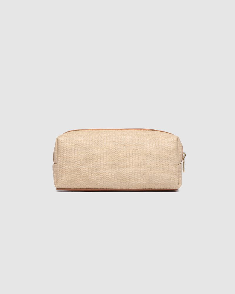 LOUENHIDE_BRIANNA MAKEUP BAG NATURAL TAN _ BRIANNA MAKEUP BAG NATURAL TAN _ Ebony Boutique NZ