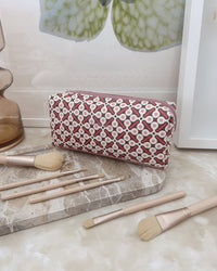 BRIANNA MAKEUP BAG RETRO PINK_by_LOUENHIDE_women's_in_New Zealand_ BRIANNA MAKEUP BAG RETRO PINK _