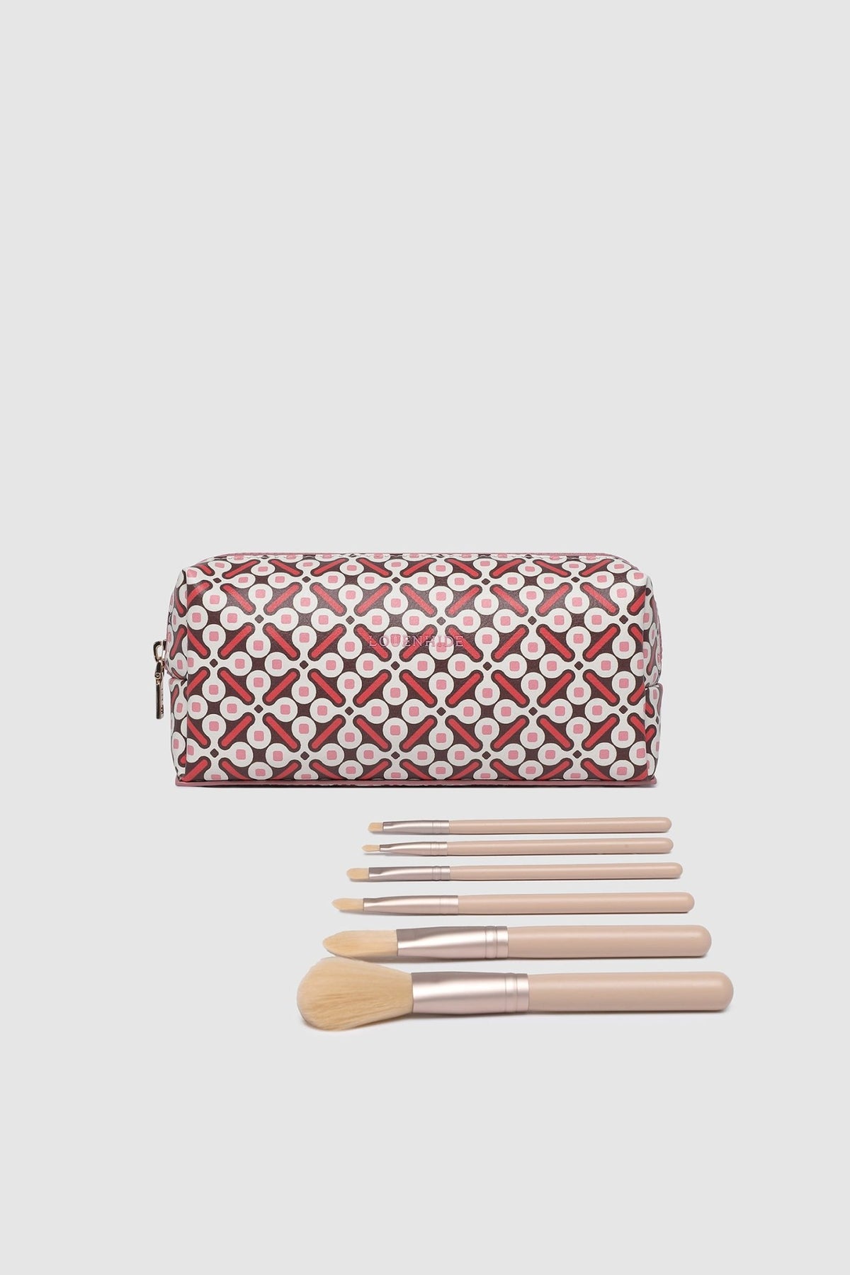 BRIANNA MAKEUP BAG RETRO PINK_by_LOUENHIDE_women's_in_New Zealand_ BRIANNA MAKEUP BAG RETRO PINK _