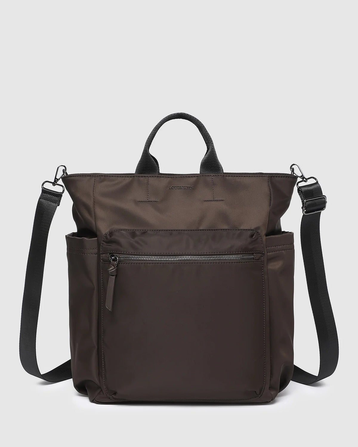 LOUENHIDE_BRONX NYLON BACKPACK CHOCOLATE _ BRONX NYLON BACKPACK CHOCOLATE _ Ebony Boutique NZ