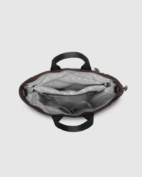 LOUENHIDE_BRONX NYLON BACKPACK CHOCOLATE _ BRONX NYLON BACKPACK CHOCOLATE _ Ebony Boutique NZ