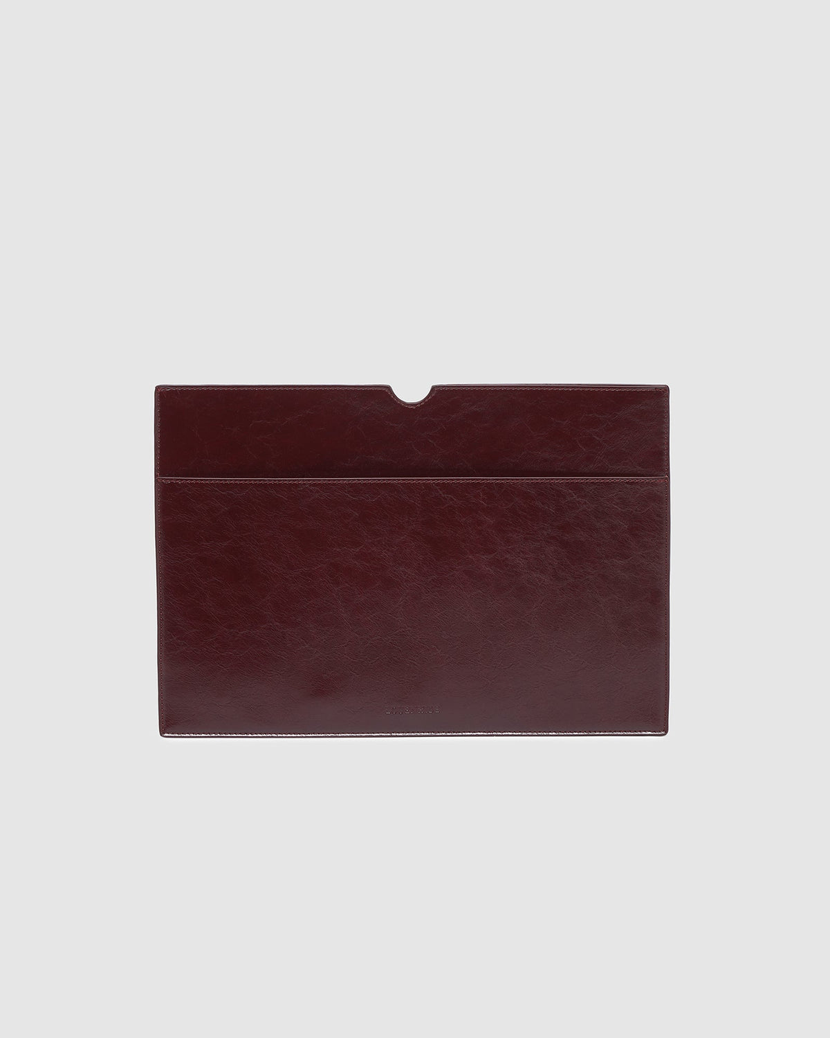 LOUENHIDE_BROOKE LAPTOP SLIP BAG BURGUNDY PATENT _ BROOKE LAPTOP SLIP BAG BURGUNDY PATENT _ Ebony Boutique NZ