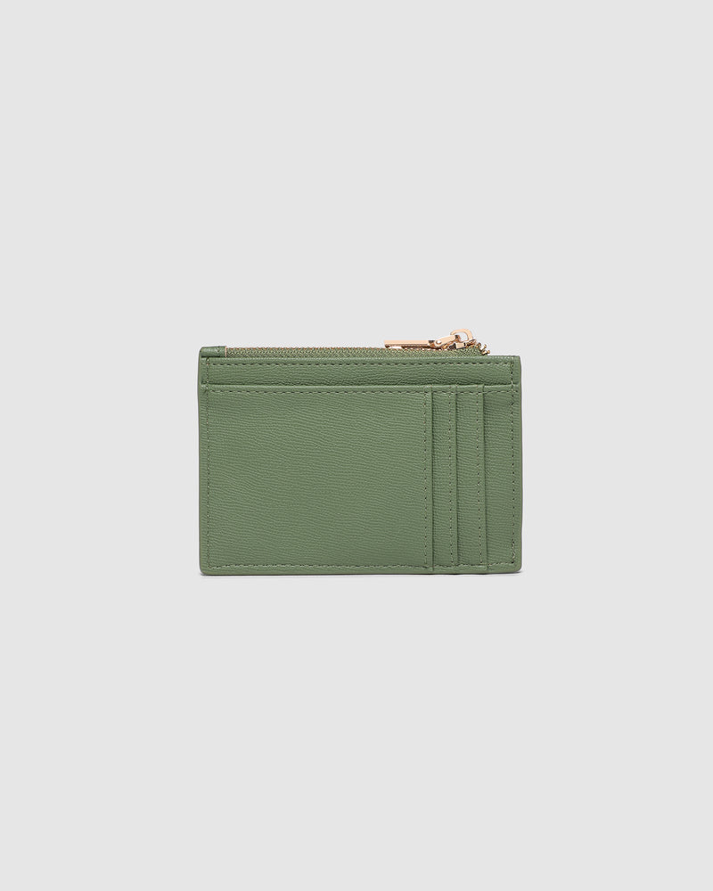 LOUENHIDE_CARA CARDHOLDER SAGE GREEN _ CARA CARDHOLDER SAGE GREEN _ Ebony Boutique NZ
