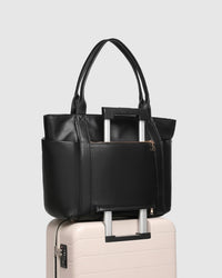 CHICAGO TOTE BAG BLACK_by_LOUENHIDE_women's_in_New Zealand_ CHICAGO TOTE BAG BLACK _