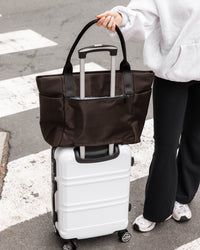 LOUENHIDE_CHICAGO TOTE BAG CHOCOLATE _ CHICAGO TOTE BAG CHOCOLATE _ Ebony Boutique NZ