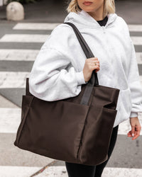 LOUENHIDE_CHICAGO TOTE BAG CHOCOLATE _ CHICAGO TOTE BAG CHOCOLATE _ Ebony Boutique NZ