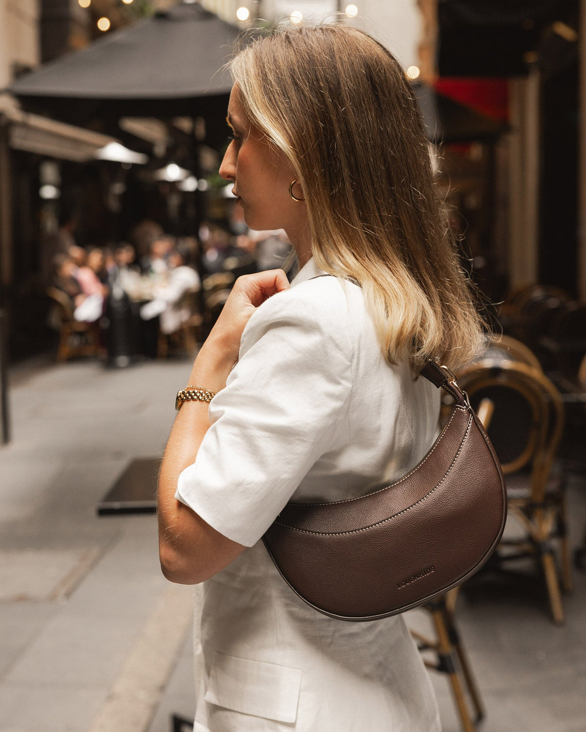 CLAUDIA SHOULDER BAG CHOCOLATE_by_LOUENHIDE_women's_in_New Zealand_ CLAUDIA SHOULDER BAG CHOCOLATE _