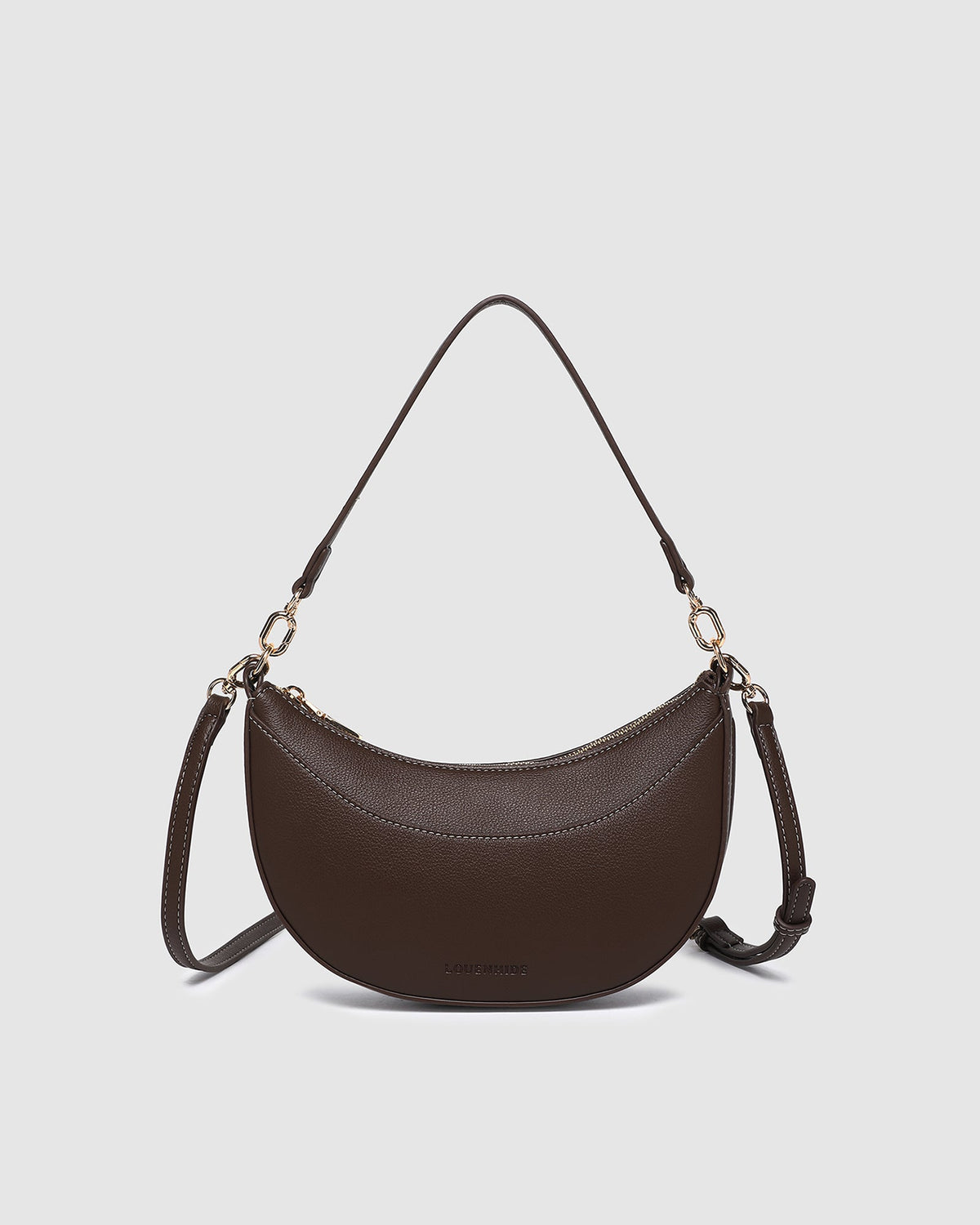 CLAUDIA SHOULDER BAG CHOCOLATE_by_LOUENHIDE_women's_in_New Zealand_ CLAUDIA SHOULDER BAG CHOCOLATE _