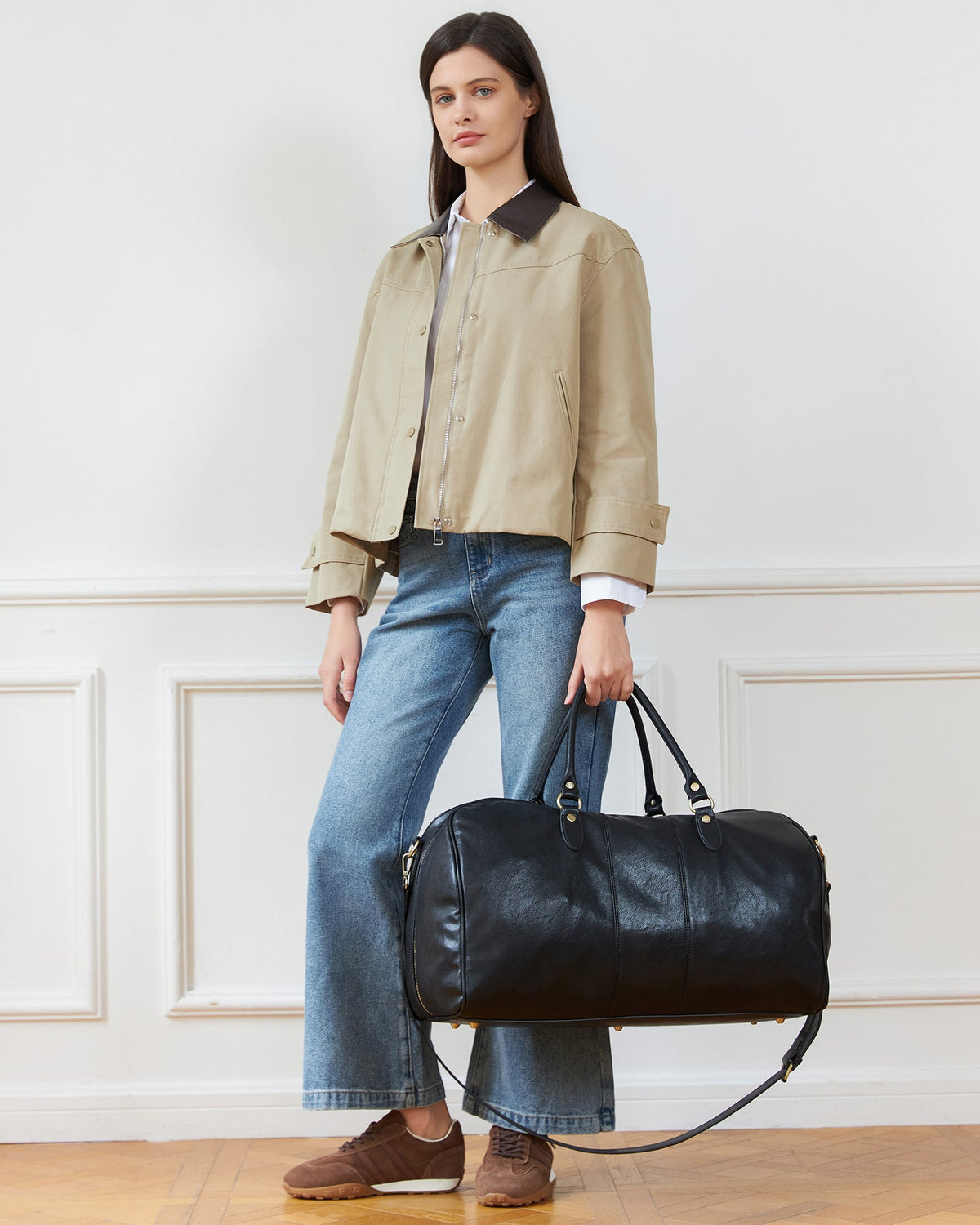 COOPER TRAVEL BAG BLACK_by_LOUENHIDE_women's_in_New Zealand_ COOPER TRAVEL BAG BLACK _