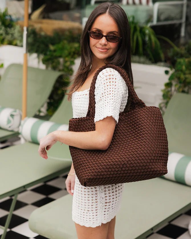 LOUENHIDE_CRUISER NEOPRENE TOTE BAG CHOCOLATE _ CRUISER NEOPRENE TOTE BAG CHOCOLATE _ Ebony Boutique NZ
