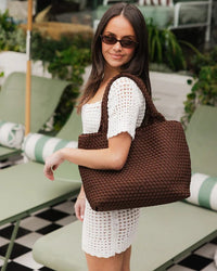 LOUENHIDE_CRUISER NEOPRENE TOTE BAG CHOCOLATE _ CRUISER NEOPRENE TOTE BAG CHOCOLATE _ Ebony Boutique NZ