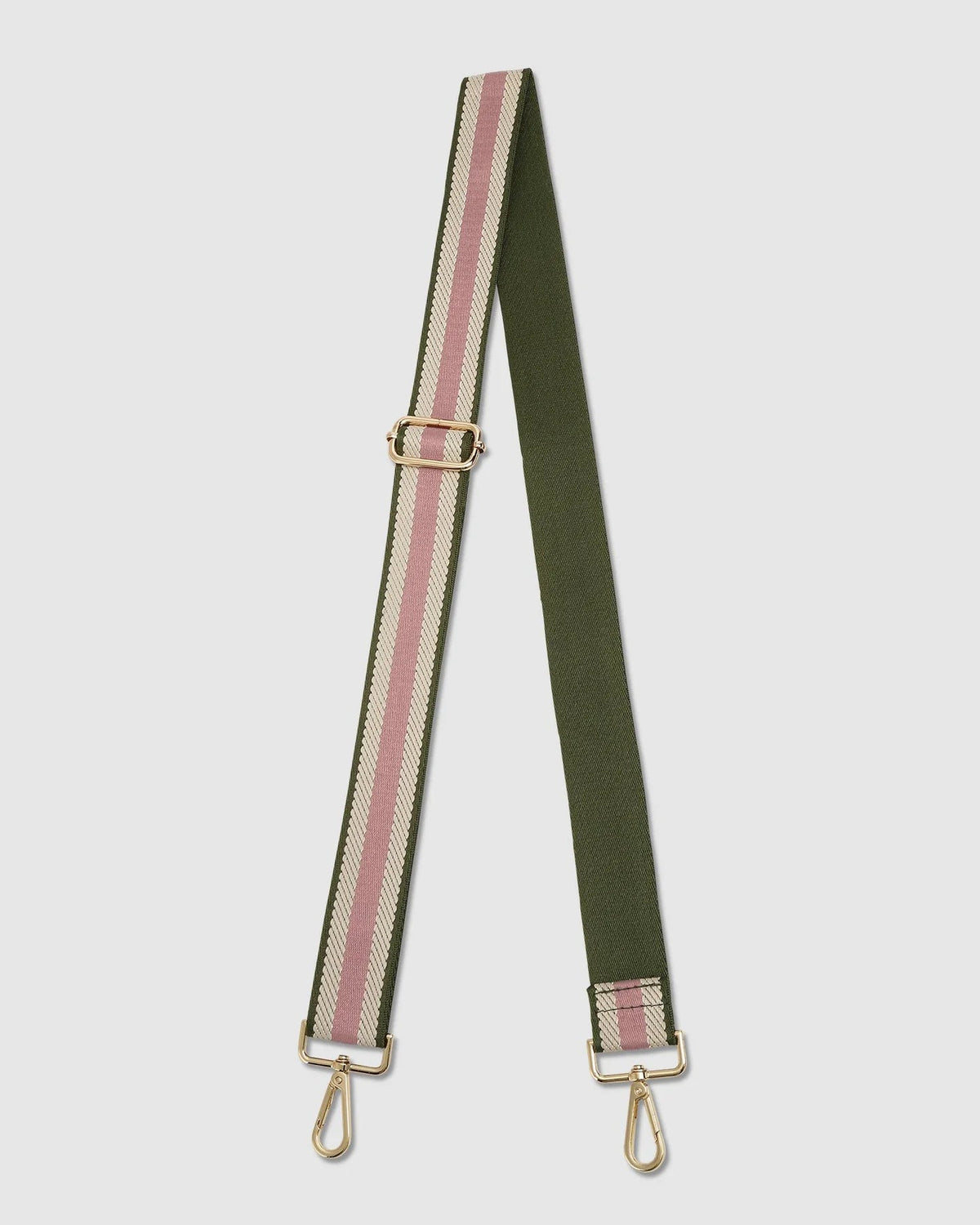 LOUENHIDE_DAISY PINK KHAKI STRIPE STRAP _ DAISY PINK KHAKI STRIPE STRAP _ Ebony Boutique NZ