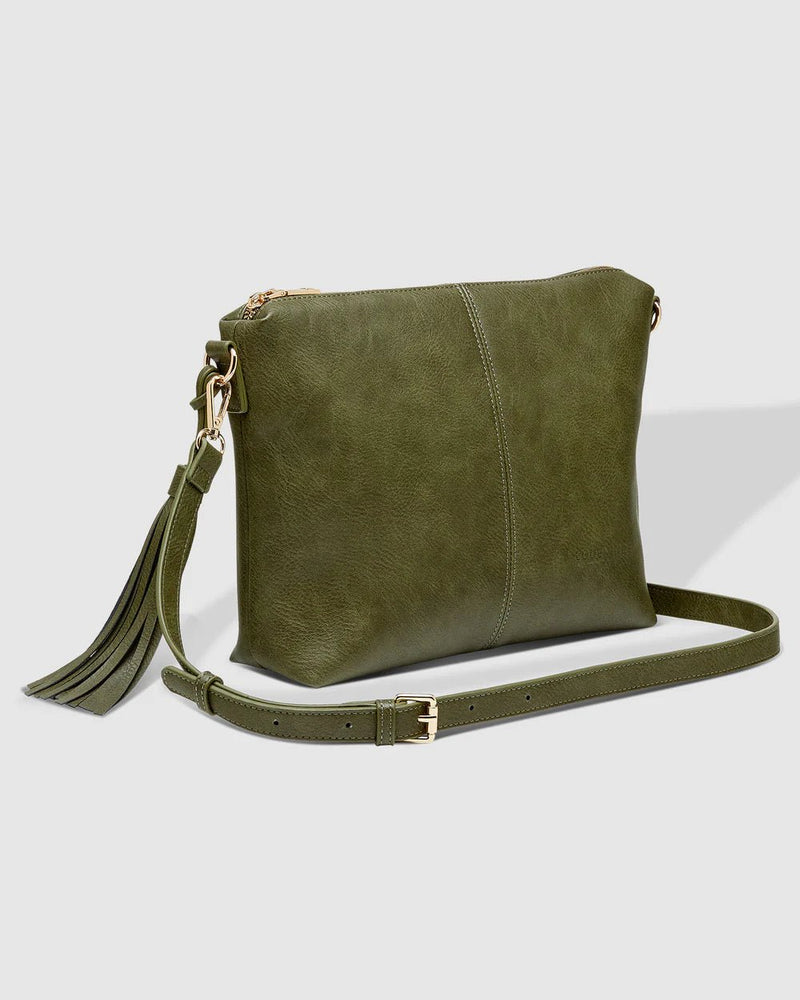 LOUENHIDE_DAISY TYLER CROSSBODY BAG KHAKI _ DAISY TYLER CROSSBODY BAG KHAKI _ Ebony Boutique NZ