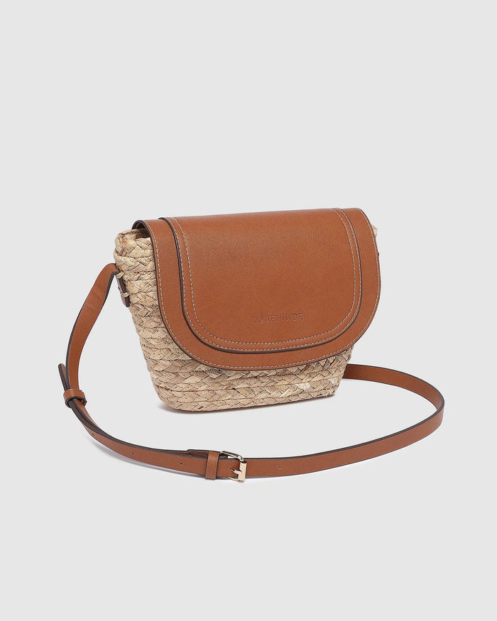 LOUENHIDE_DIXIE STRAW CROSSBODY BAG NATURAL TAN _ DIXIE STRAW CROSSBODY BAG NATURAL TAN _ Ebony Boutique NZ