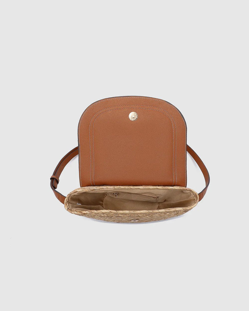 LOUENHIDE_DIXIE STRAW CROSSBODY BAG NATURAL TAN _ DIXIE STRAW CROSSBODY BAG NATURAL TAN _ Ebony Boutique NZ