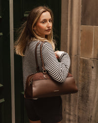 LOUENHIDE_ELEANOR SHOULDER BAG CHOCOLATE _ ELEANOR SHOULDER BAG CHOCOLATE _ Ebony Boutique NZ