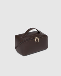 LOUENHIDE_ELLIS MAKEUP BAG CHOCOLATE _ ELLIS MAKEUP BAG CHOCOLATE _ Ebony Boutique NZ