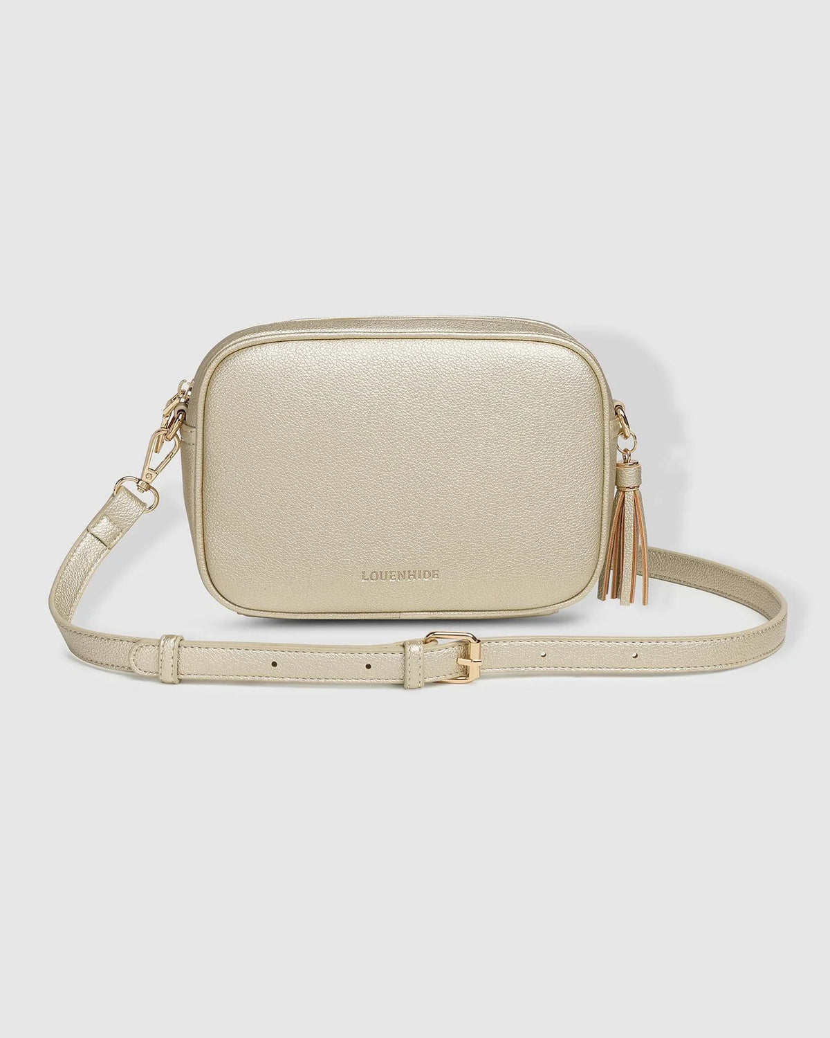 LOUENHIDE_GINGER METALLIC CROSSBODY BAG GOLD _ GINGER METALLIC CROSSBODY BAG GOLD _ Ebony Boutique NZ