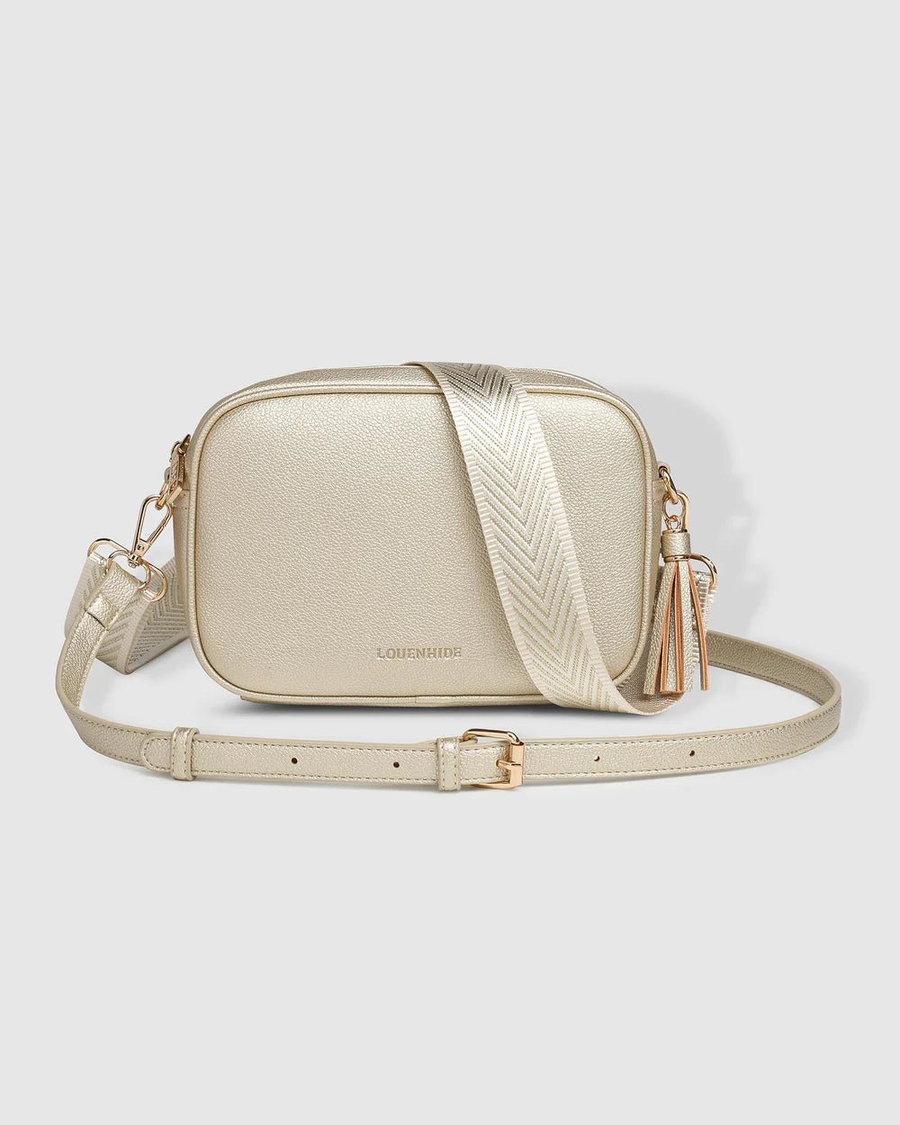 LOUENHIDE_GINGER METALLIC CROSSBODY BAG GOLD _ GINGER METALLIC CROSSBODY BAG GOLD _ Ebony Boutique NZ