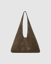 HAILEY SUEDETTE SHOULDER BAG OLIVE BROWN_by_LOUENHIDE_women's_in_New Zealand_ HAILEY SUEDETTE SHOULDER BAG OLIVE BROWN _