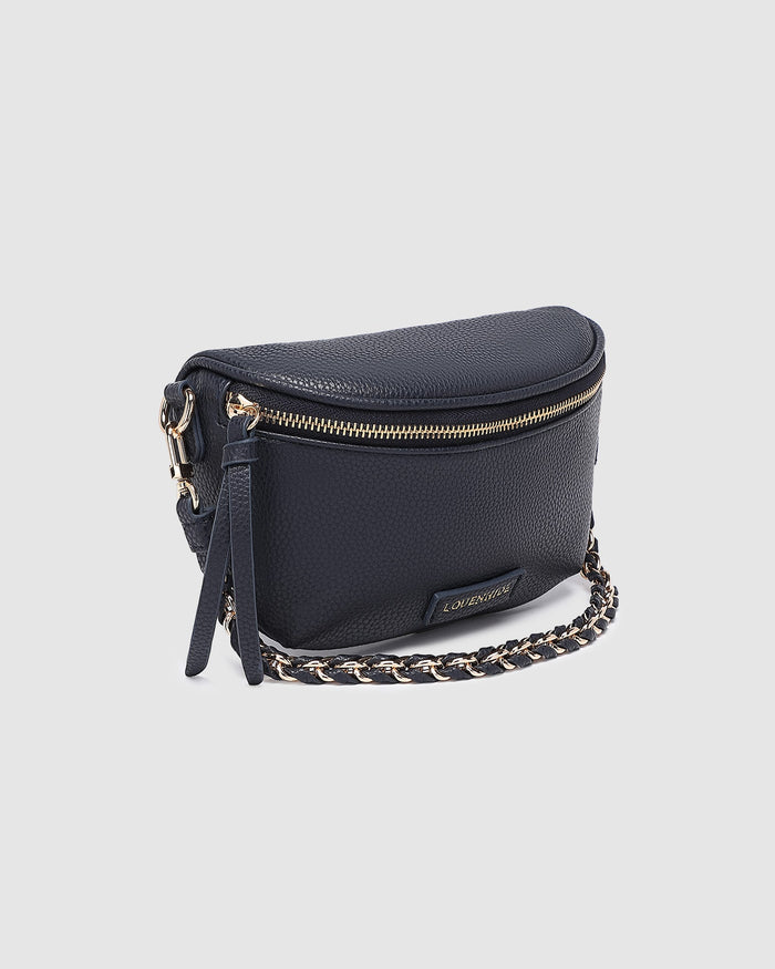 LOUENHIDE_HALSEY SLING BAG NAVY _ HALSEY SLING BAG NAVY _ Ebony Boutique NZ