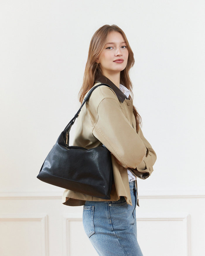 HELENA SHOULDER BAG BLACK_by_LOUENHIDE_women's_in_New Zealand_ HELENA SHOULDER BAG BLACK _