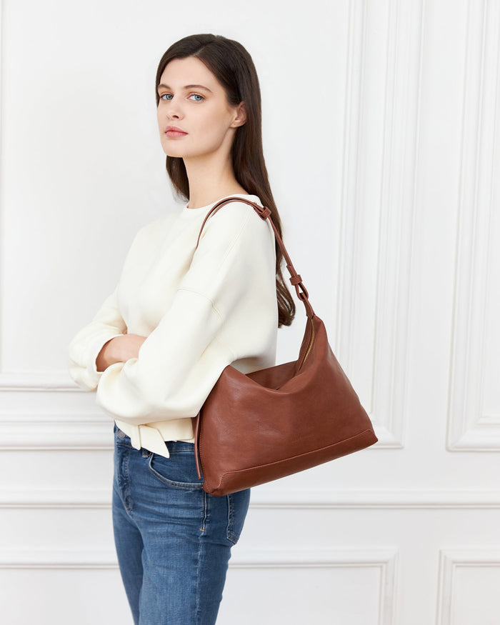 HELENA SHOULDER BAG COGNAC_by_LOUENHIDE_women's_in_New Zealand_ HELENA SHOULDER BAG COGNAC _