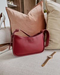 LOUENHIDE_IVY SHOULDER BAG CHERRY _ IVY SHOULDER BAG CHERRY _ Ebony Boutique NZ