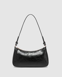 LOUENHIDE_JACQUELINE SHOULDER BAG BLACK PATENT _ JACQUELINE SHOULDER BAG BLACK PATENT _ Ebony Boutique NZ