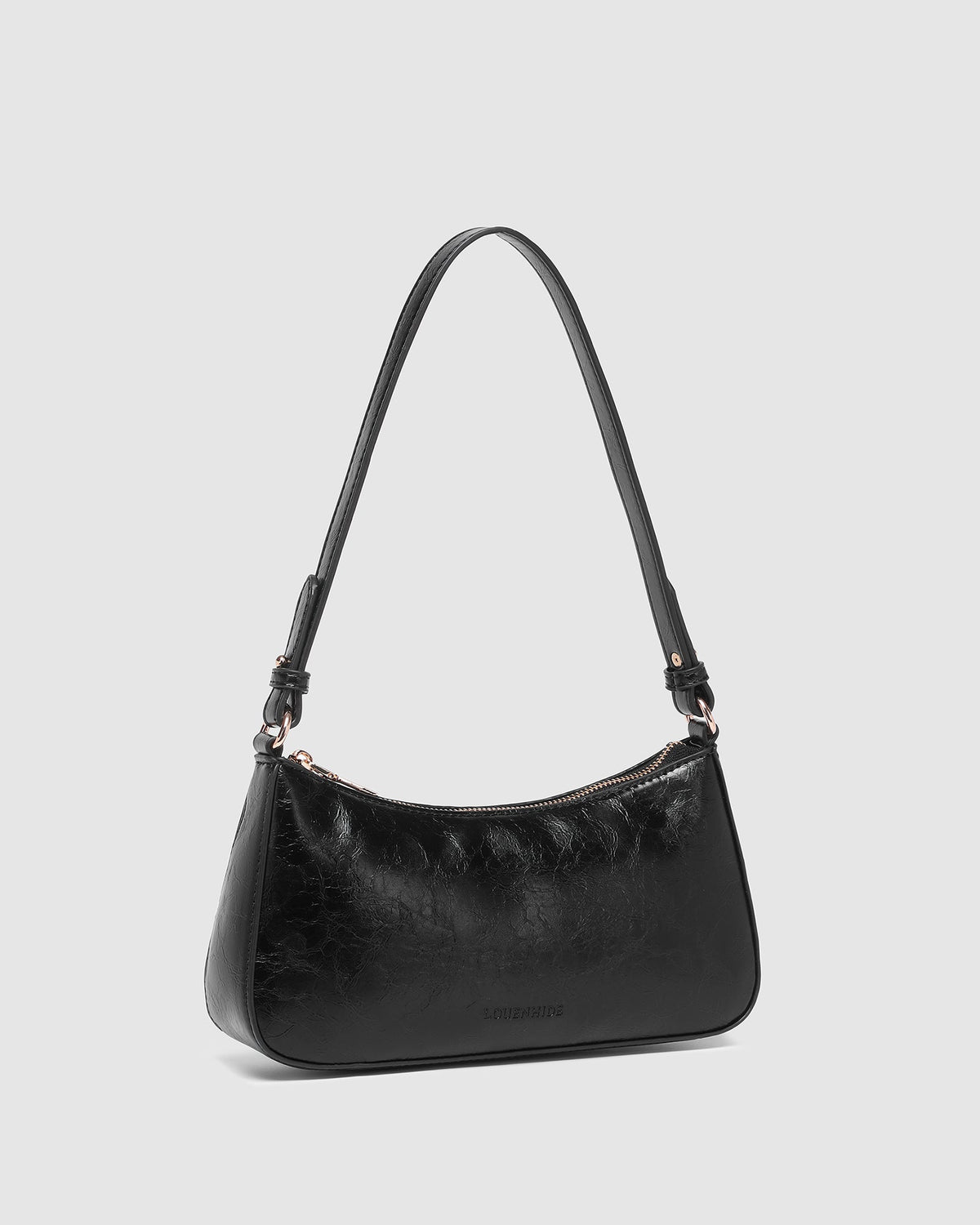 LOUENHIDE_JACQUELINE SHOULDER BAG BLACK PATENT _ JACQUELINE SHOULDER BAG BLACK PATENT _ Ebony Boutique NZ