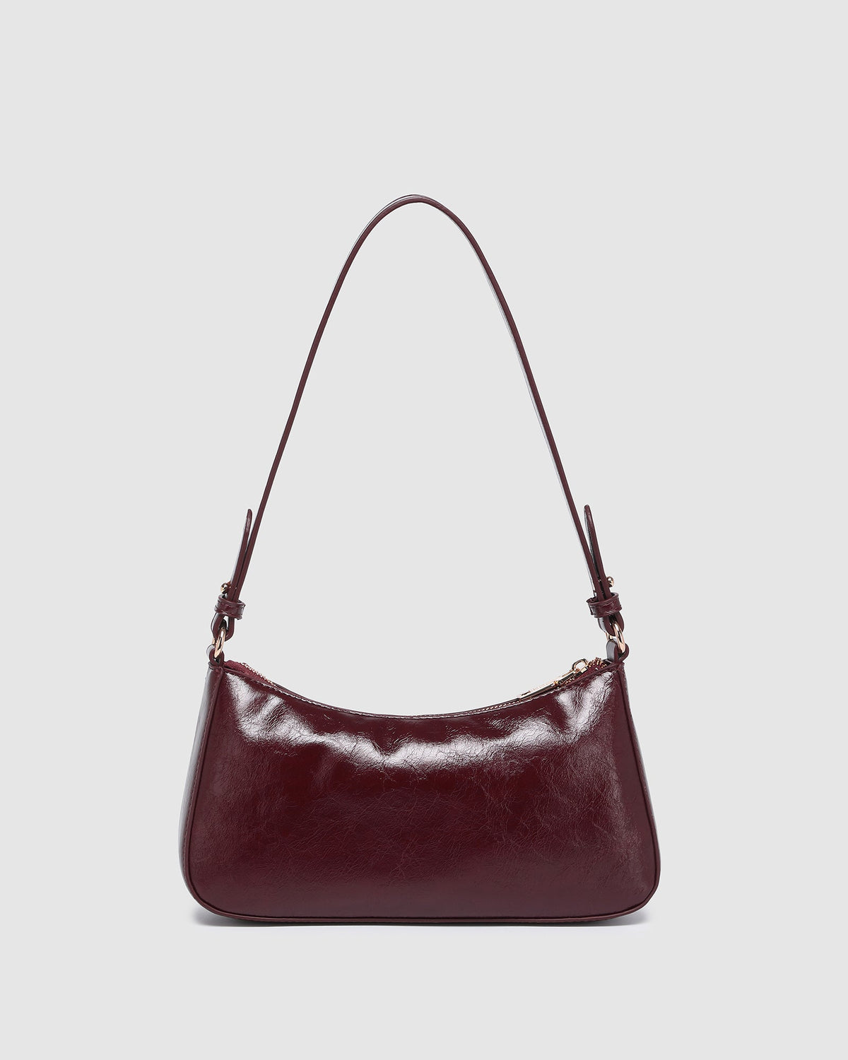 LOUENHIDE_JACQUELINE SHOULDER BAG BURGUNDY PATENT _ JACQUELINE SHOULDER BAG BURGUNDY PATENT _ Ebony Boutique NZ
